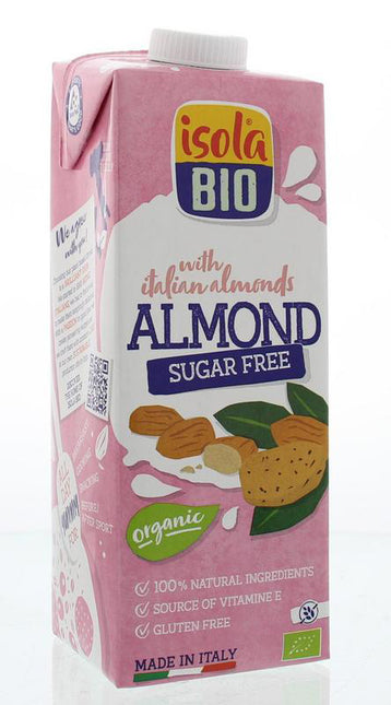 Isola Bio Amandeldrank ongezoet bio verpakking