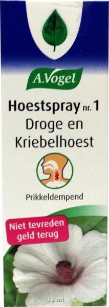 A Vogel Hoestspray droge hoest en kriebelhoest