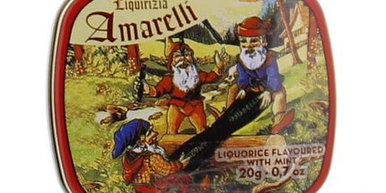 Amarelli Laurierdrop blikje munt chicchi