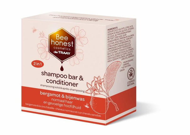 Bee Honest Shampoobar bergamot & bijenwas