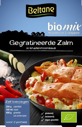 Beltane Gegratineerde zalm kruiden