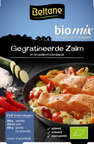 Beltane Gegratineerde zalm kruiden