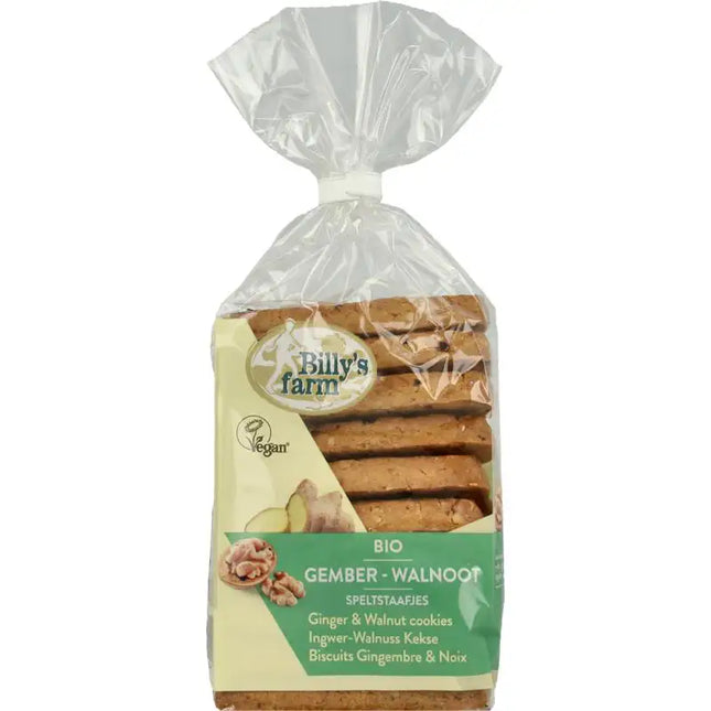 Billy'S Farm Gember walnootstaafjes