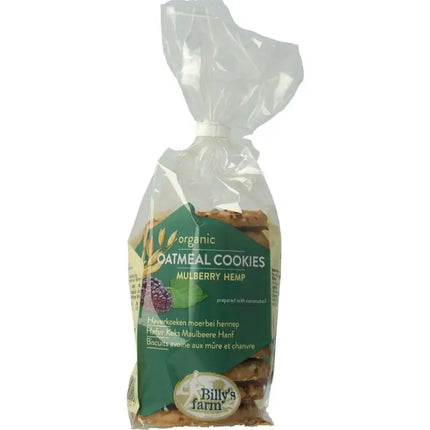Billy'S Farm Haverkoekjes met moerbei en hennep
