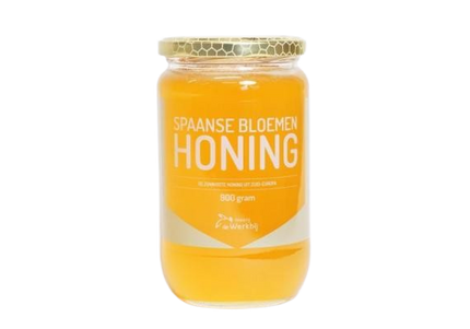 Werkbij Spaanse bloemenhoning