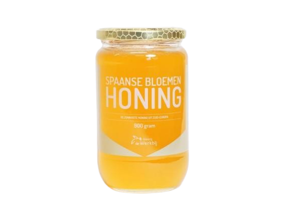 Werkbij Spaanse bloemenhoning