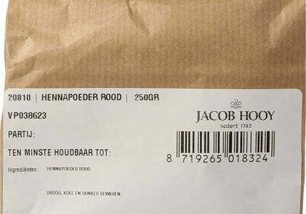 Jacob Hooy Hennapoeder rood