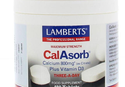 Lamberts CalAsorb (calcium citraat) & Vitamine D3