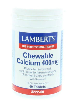Lamberts Calcium 400mg kauwtabletten + Vit. D en Fos