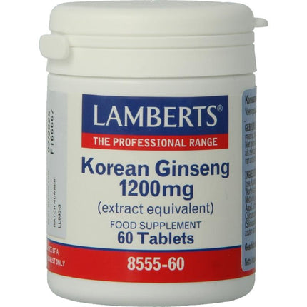 Lamberts Ginseng Koreaans 1200mg