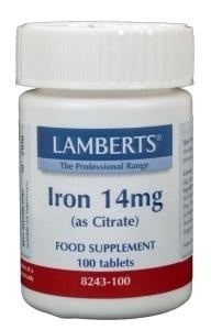 Lamberts IJzer citraat 14mg