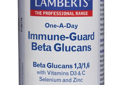 Lamberts Immune-Guard betaglucanen en D3, C, selenium, zink
