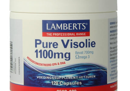 Lamberts Pure visolie 1100mg omega 3