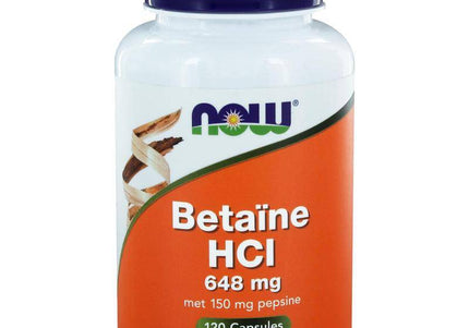 NOW Betaine HCL 648mg