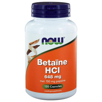 NOW Betaine HCL 648mg