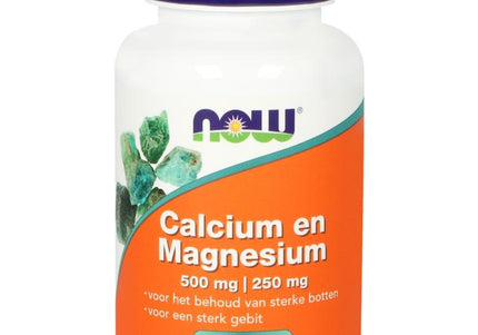 NOW Calcium 500mg en magnesium 250mg