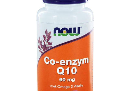 NOW Co-enzym Q10 60 g met omega-3 visolie