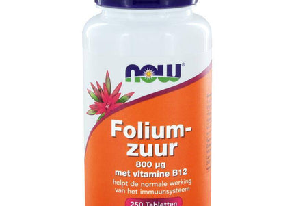 NOW Foliumzuur 800 mcg