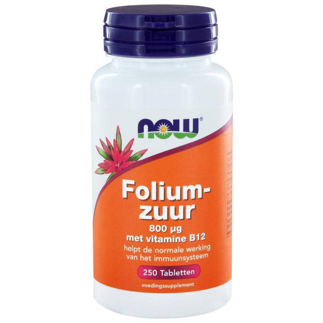 NOW Foliumzuur 800 mcg