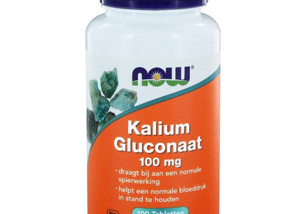NOW Kalium gluconaat 100mg