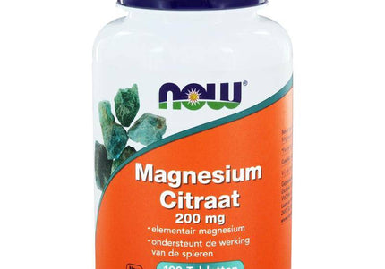 NOW Magnesium citraat 200mg