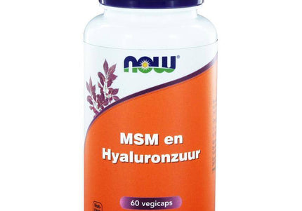 NOW MSM 450 mg en Hyaluronzuur 50 mg