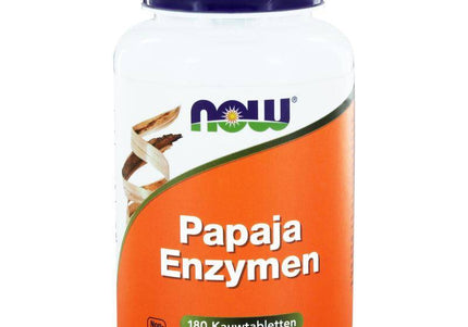 NOW Papaya enzymen kauwtabletten