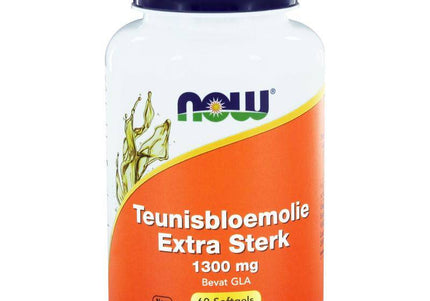 NOW Teunisbloemolie extra sterk 1300mg