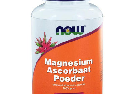 NOW Vitamine C poeder magnesium ascorbaat