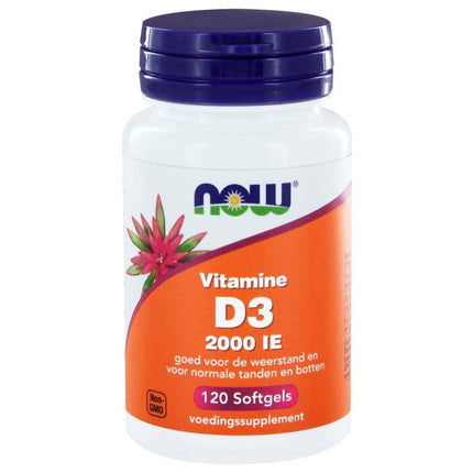 NOW Vitamine D3 2000IE