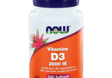 NOW Vitamine D3 2000IE