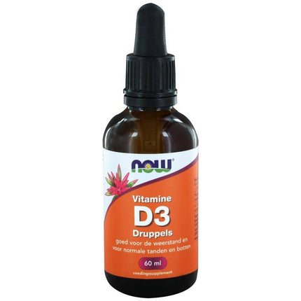 NOW Vitamine D3 druppels 400IE