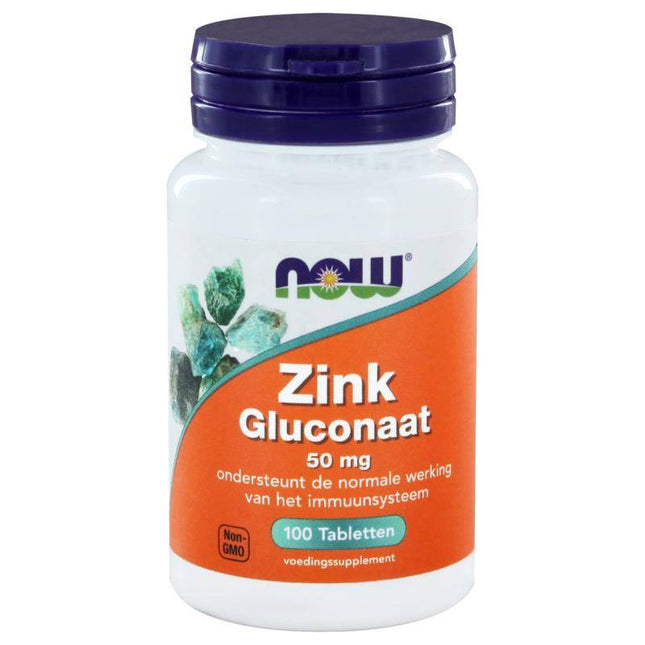 NOW Zink gluconaat 50mg