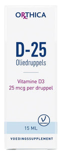 Orthica Vitamine D-25 oliedruppels