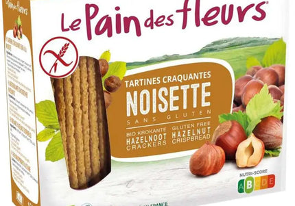 Pain Des Fleurs Krokante bio crackers met hazelnoot glutenvrij