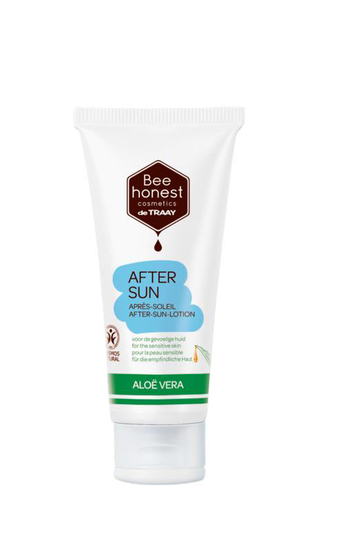 Traay Bee Honest Aftersun Aloe Vera & Honing verkoelende en hydraterende aftersun voor verzorging van de huid na het zonnen.