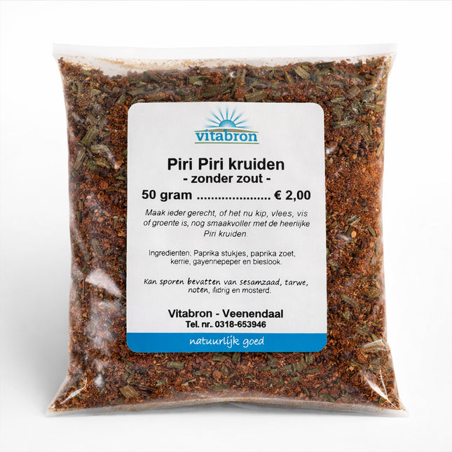 Vitabron Piri Piri kruiden zonder zout