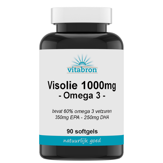 Vitabron Visolie 1000mg | 350 mg EPA & 250 mg DHA