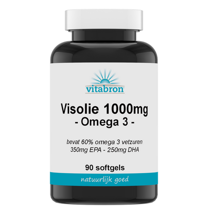 Vitabron Visolie 1000mg | 350 mg EPA & 250 mg DHA