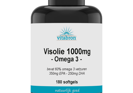 Vitabron Visolie 1000mg | 350 mg EPA & 250 mg DHA