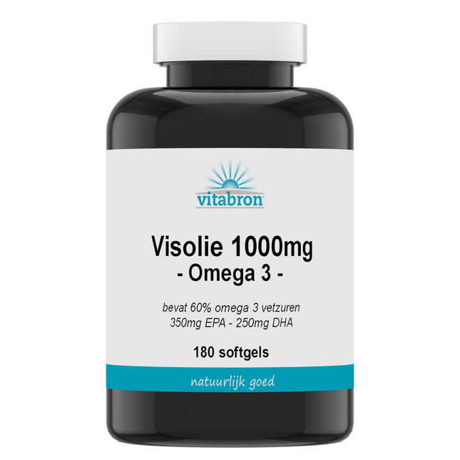 Vitabron Visolie 1000mg | 350 mg EPA & 250 mg DHA