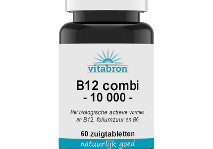 Vitabron Vitamine B12 Actief combi 10.000 + folaat/P-5-P