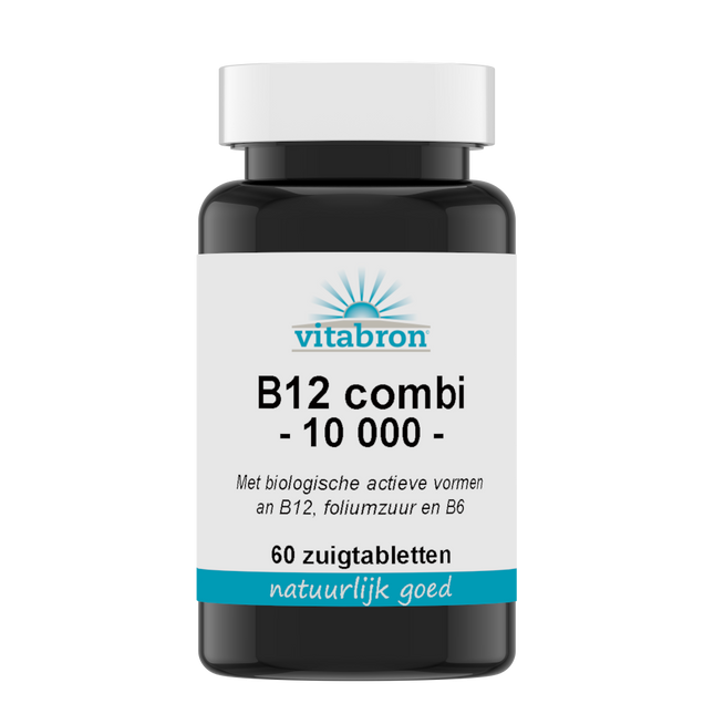 Vitabron Vitamine B12 Actief combi 10.000 + folaat/P-5-P