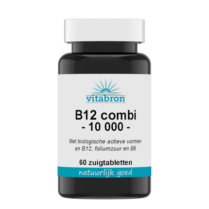 Vitabron Vitamine B12 Actief combi 10.000 + folaat/P-5-P