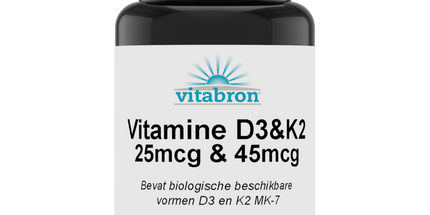 Vitabron Vitamine D3 25mcg & K2 45mcg