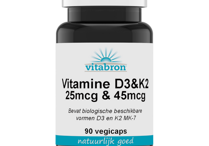 Vitabron Vitamine D3 25mcg & K2 45mcg