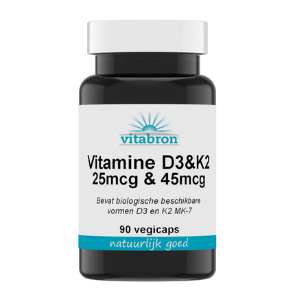 Vitabron Vitamine D3 25mcg & K2 45mcg