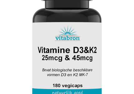 Vitabron Vitamine D3 25mcg & K2 45mcg