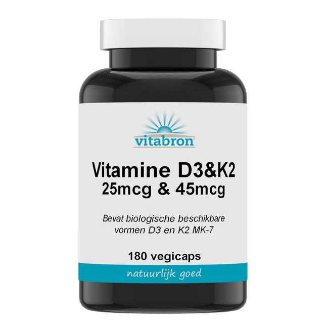 Vitabron Vitamine D3 25mcg & K2 45mcg