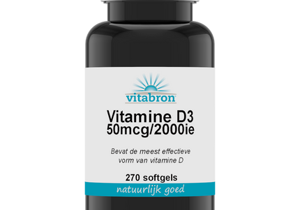 Vitabron Vitamine D3 50mcg | 2000ie